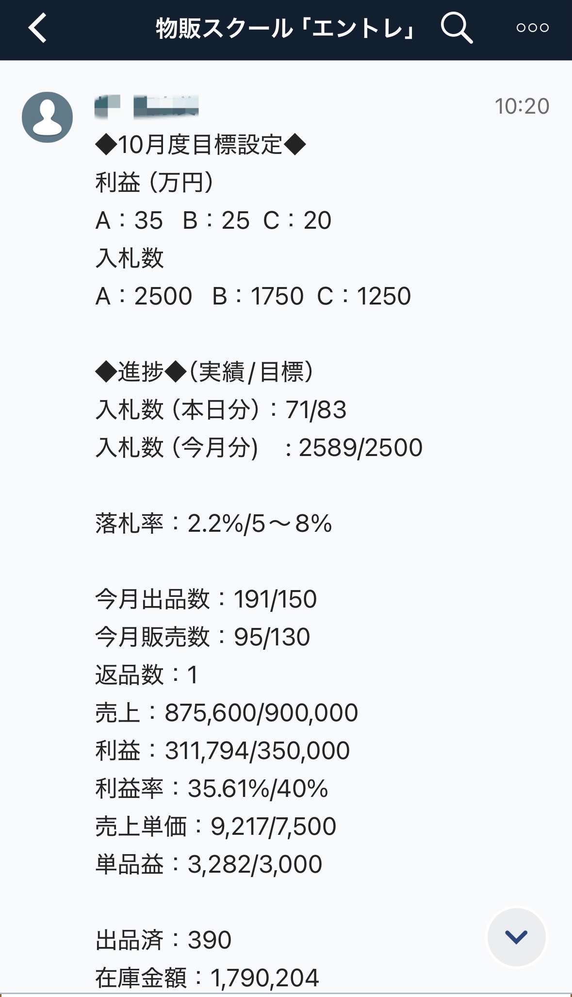 グループチャット 活動報告①